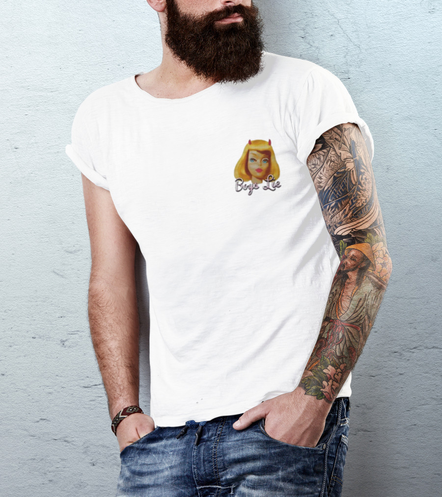 Boys Lie Blonde Devil Girl T-Shirt
