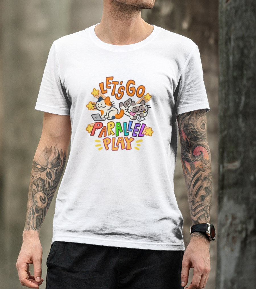 Let's Go Parallel Play Cats Fun Adventure T-Shirt