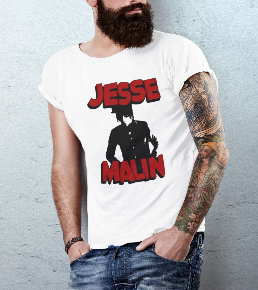 Jesse Malin Bold Red Text T-Shirt