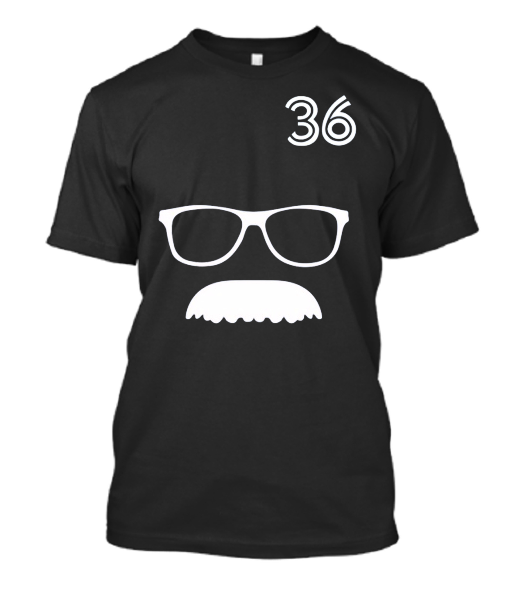 36 Davis Schneider Glasses And Moustache Icon T-Shirt