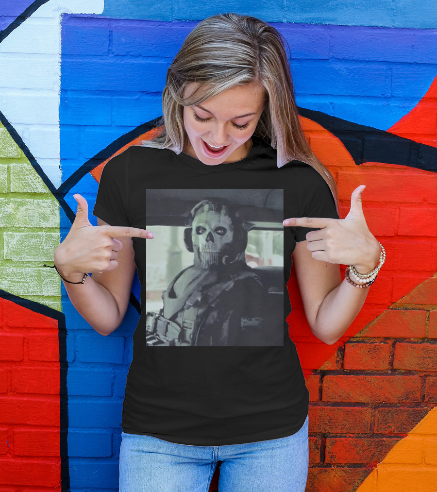 Modern Warfare II Ghost Mask Operator Stare T-Shirt