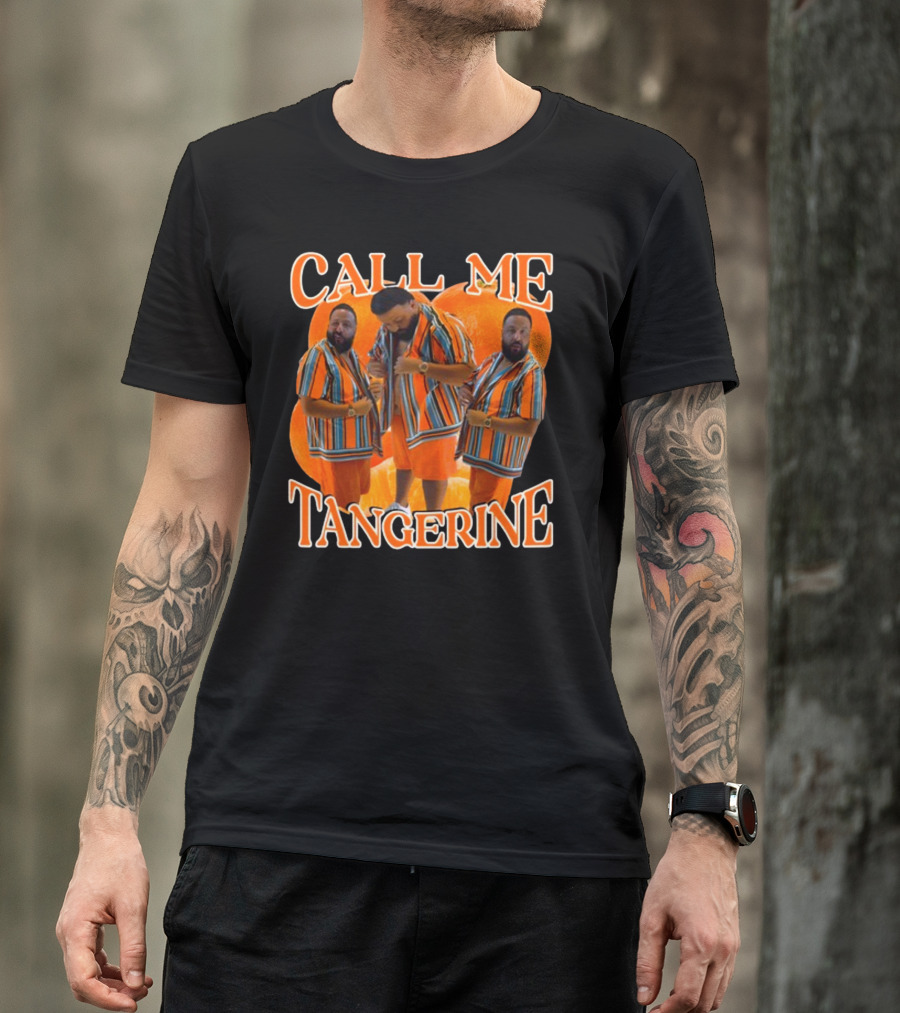 CALL ME TANGERINE DJ KHALED STRIPED T-Shirt