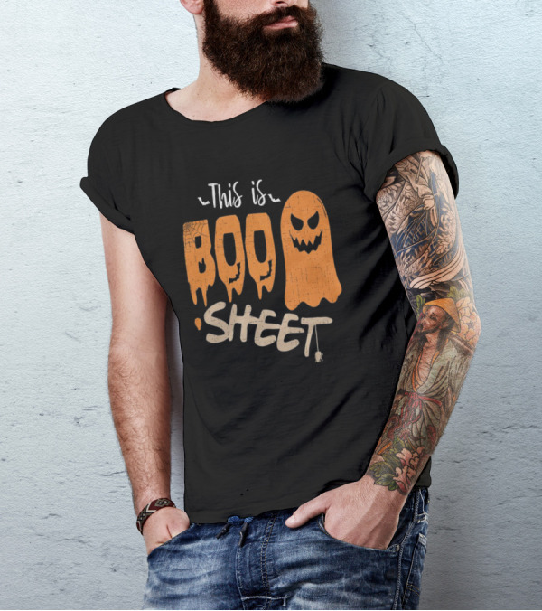 This Is Boo Sheet Halloween Ghost Puns T-Shirt
