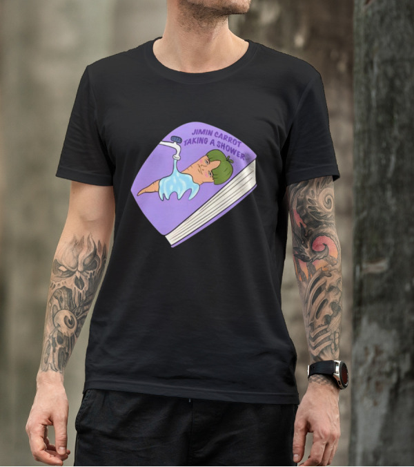 Jimin Carrot Taking A Shower Book T-Shirt
