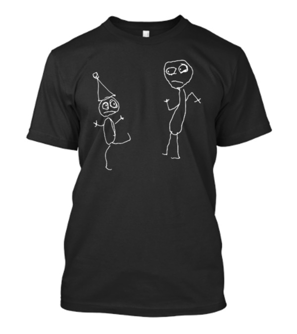 Rejected Left-Handed Doodles Sketch Characters T-Shirt