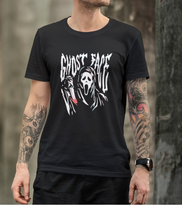 Ghost Face Wavy Scream Mask T-Shirt