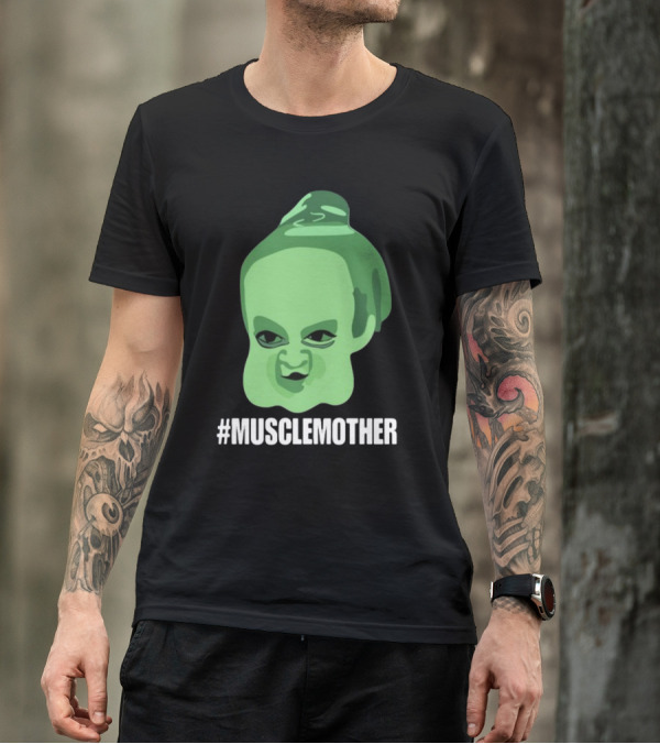 MUSCLEMOTHER Green Head Character T-Shirt
