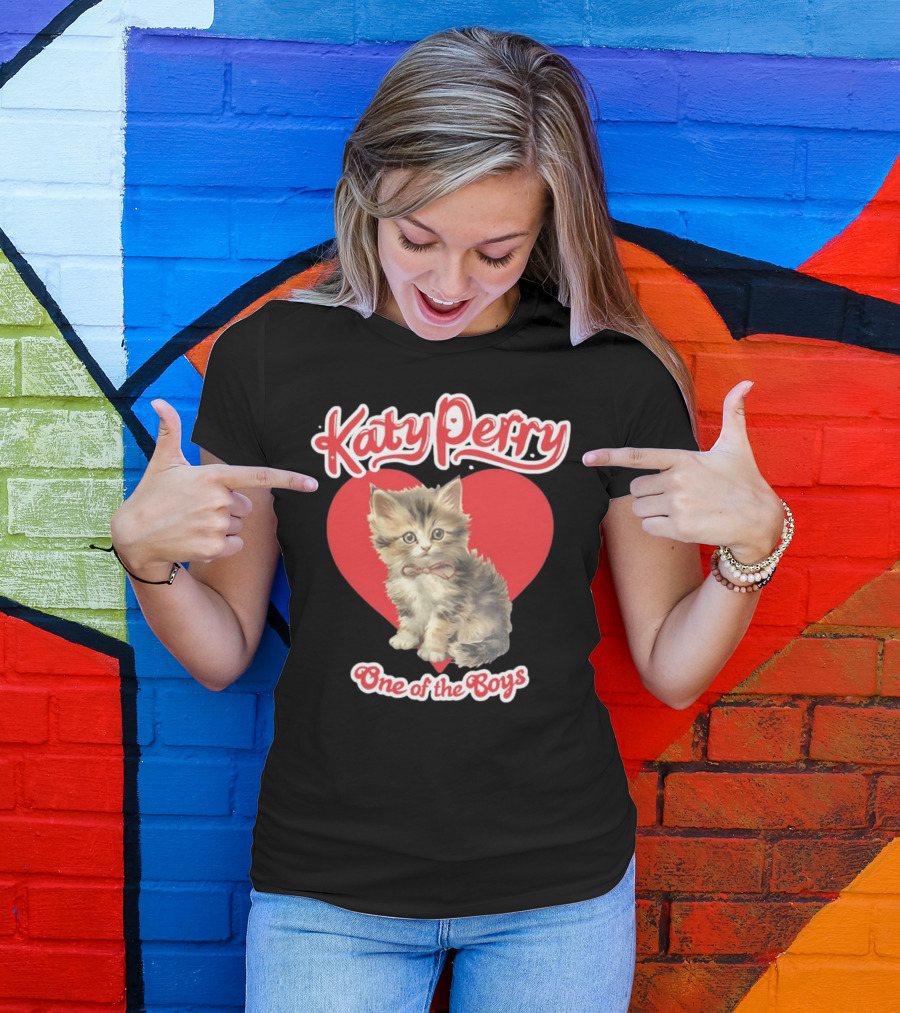 Katy Perry Cat One Of The Boys New T-Shirt