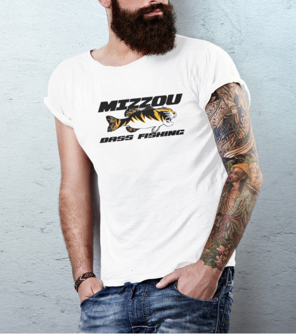 Mizzou Bass Fishing Tiger Stripe T-Shirt