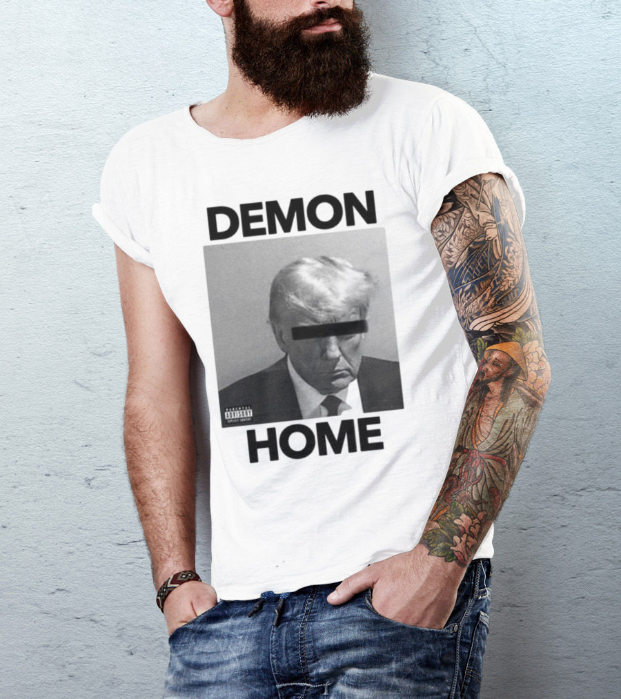 DEMON DONALD TRUMP HOME BLURRED FACE T-Shirt