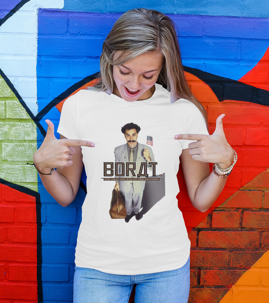 Borat Cultural Learnings Of America For Make Benefit Glorious Nation Of Kazakhstan Flag Suitcase T-Shirt