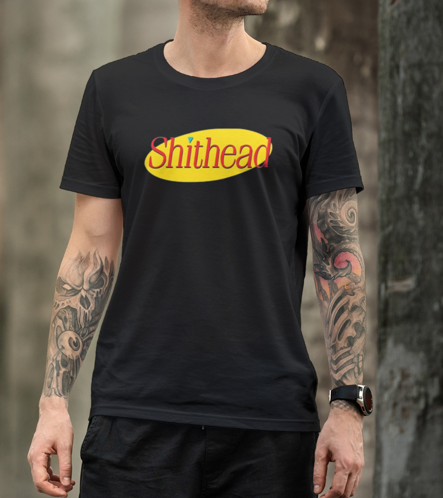 Shithead Yellow Oval T-Shirt