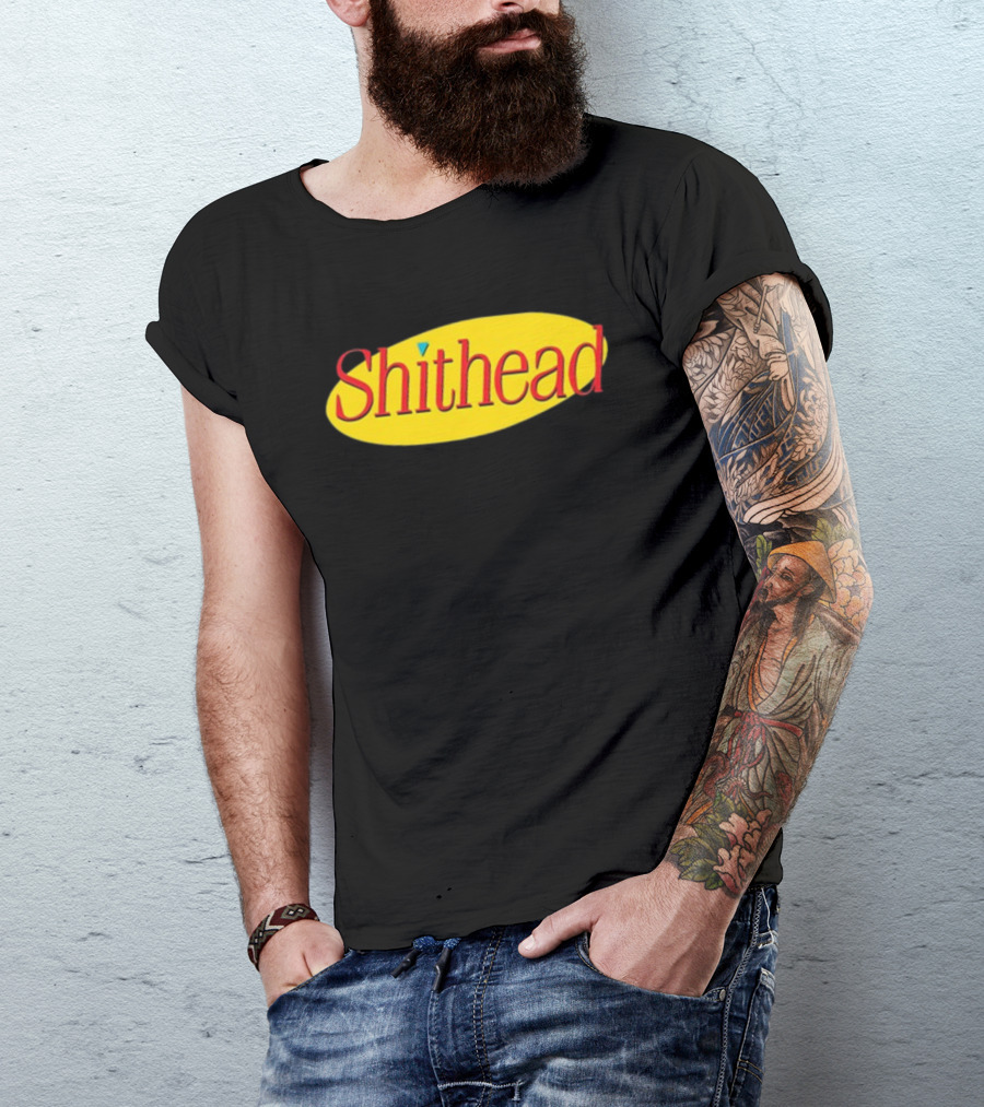 Shithead Yellow Oval T-Shirt