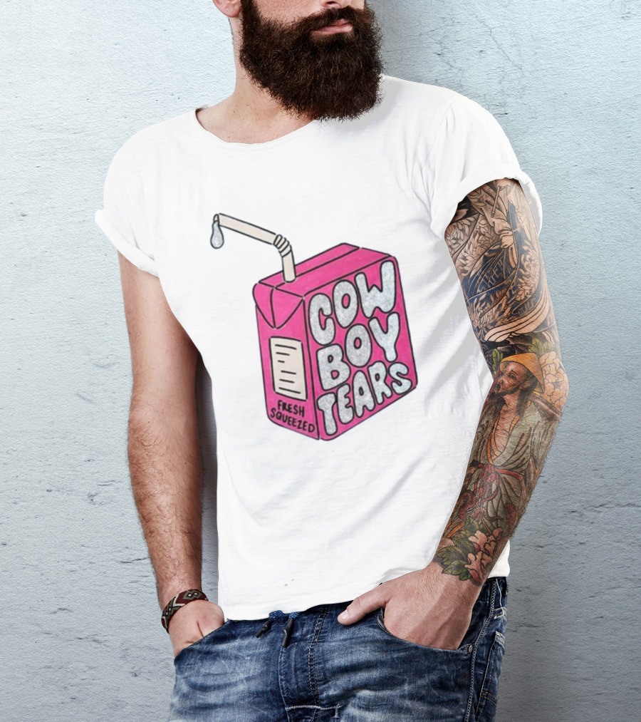 Cowboy Tears Fresh Squeezed Milk Carton T-Shirt