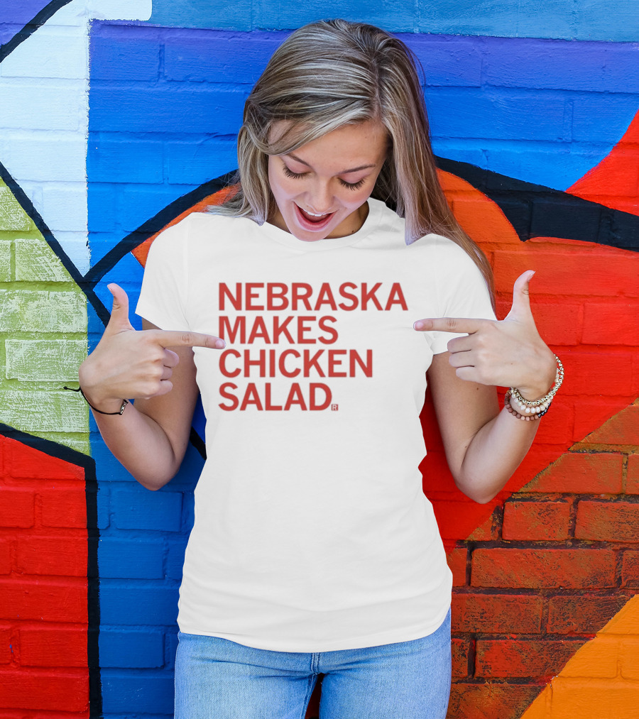 NEBRASKA MAKES CHICKEN SALAD RAYGUN T-Shirt