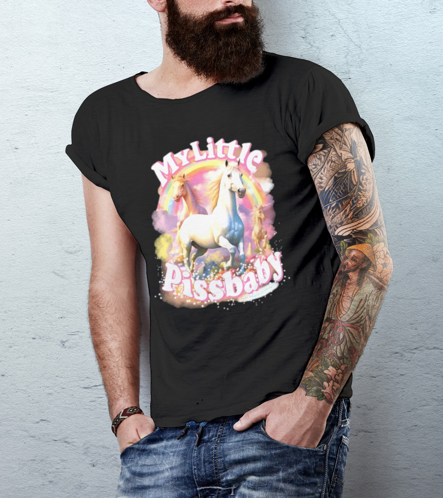 My Little Pissbaby Rainbow Horses T-Shirt