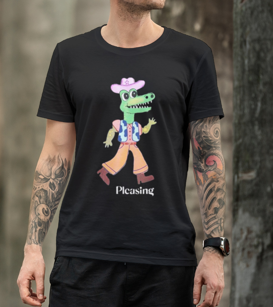 Pleasing Fancy Friends The Green Frog With Envy Cowboy Crocodile T-Shirt