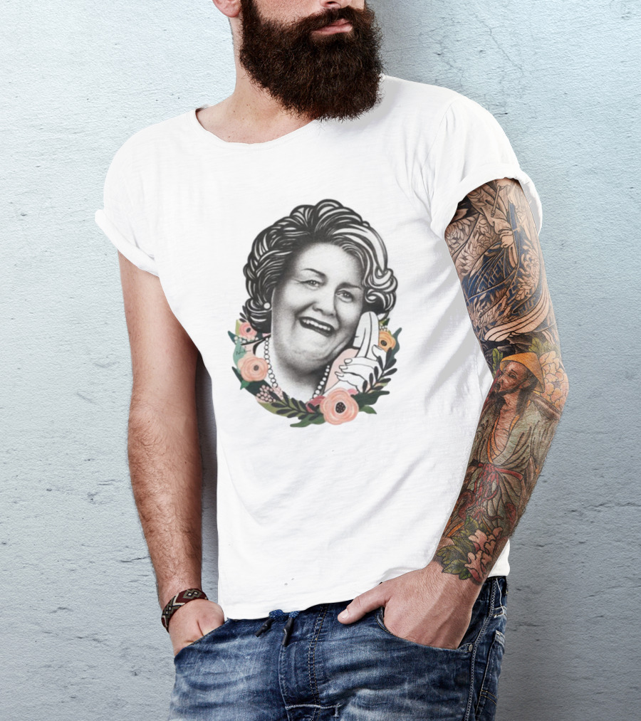 Hyacinth Bouquet With Floral Border And Telephone T-Shirt