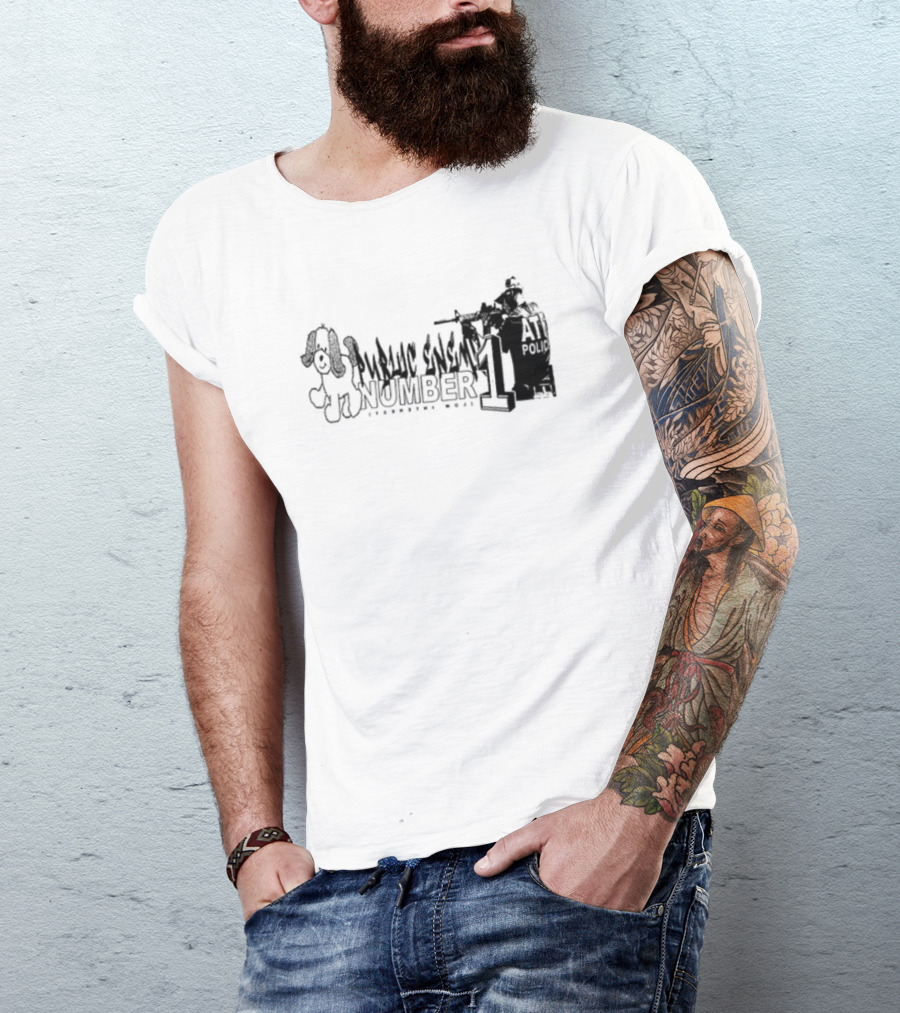 Lowinterestclothing Public Enemy Number One ATF Police Cartoon T-Shirt