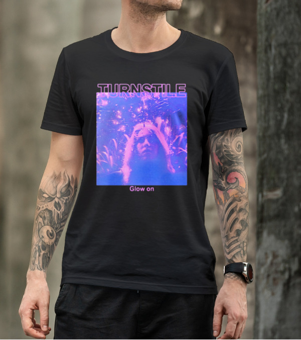 Turnstile Glow On Psychedelic Purple T-Shirt