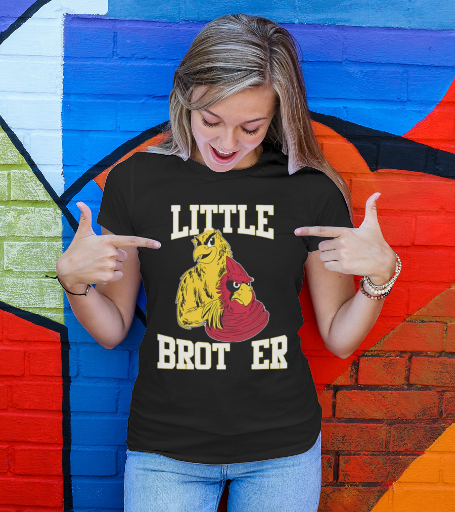 LITTLE BROTHER Iowa Hawkeyes Iowa State Cyclones Rivalry T-Shirt