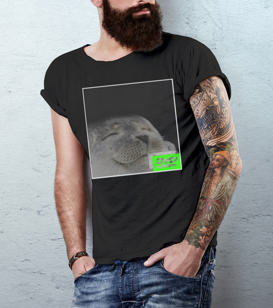Bouncing DVD Hits Corner Idle Screen Meme Relaxed Seal T-Shirt