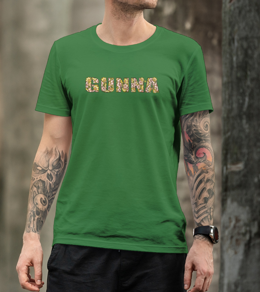 Gunna Wunna Floral Pattern Wun Night Only T-Shirt