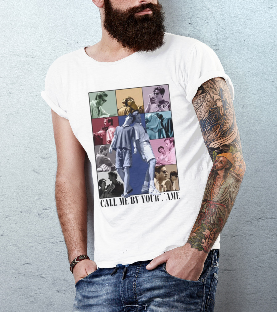Call Me By Your Name Vintage Pop Art Collage Eras Tour T-Shirt