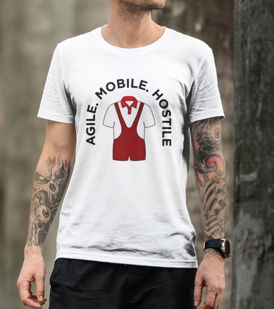 Agile Mobile Hostile Wrestling Innovation Foundation Polo Singlet T-Shirt