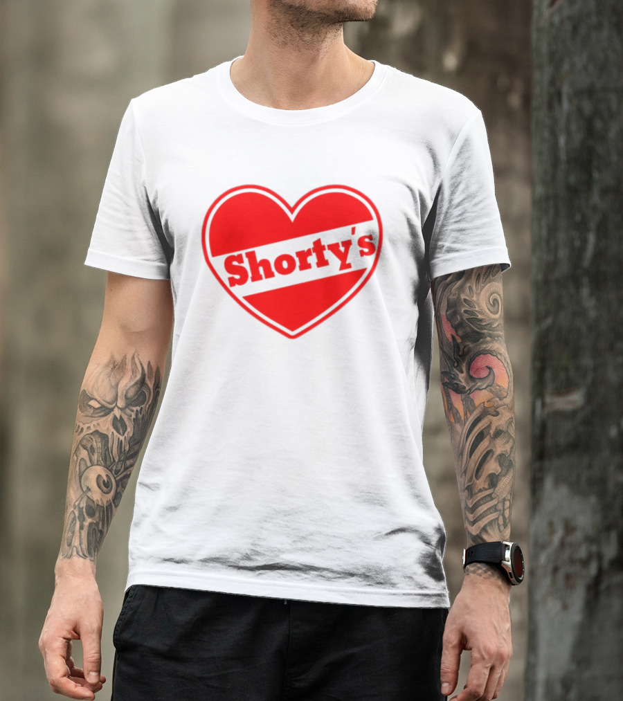 Shorty's Heart Logo Red Heart T-Shirt