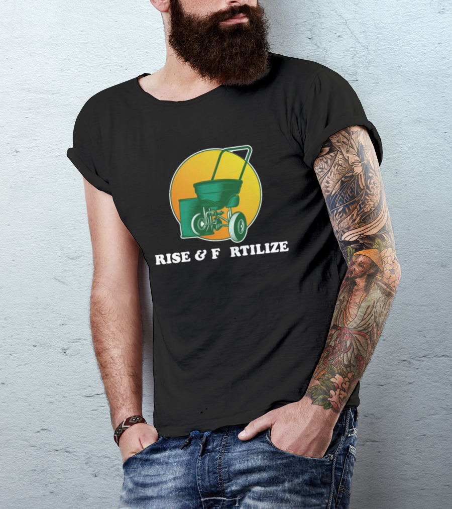 Sunrise And Lawn Spreader Humor T-Shirt