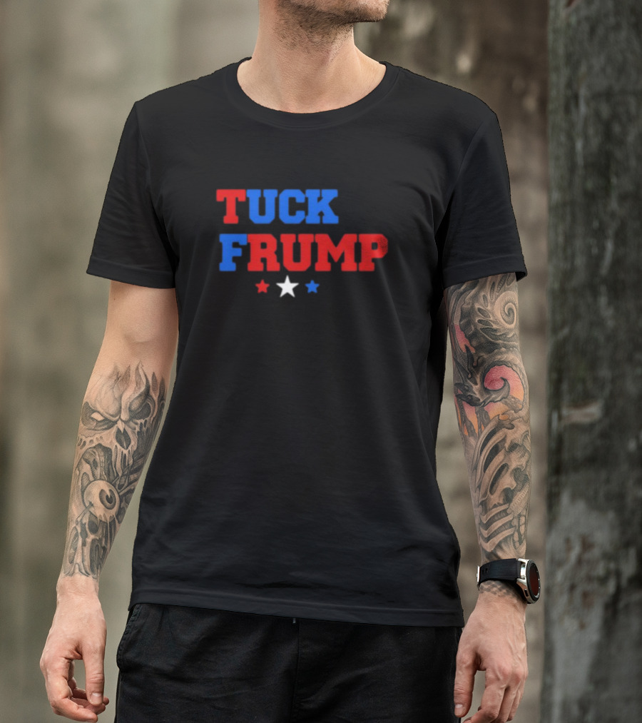 Yourbluechannel Tuck Frump Red Blue White Stars T-Shirt