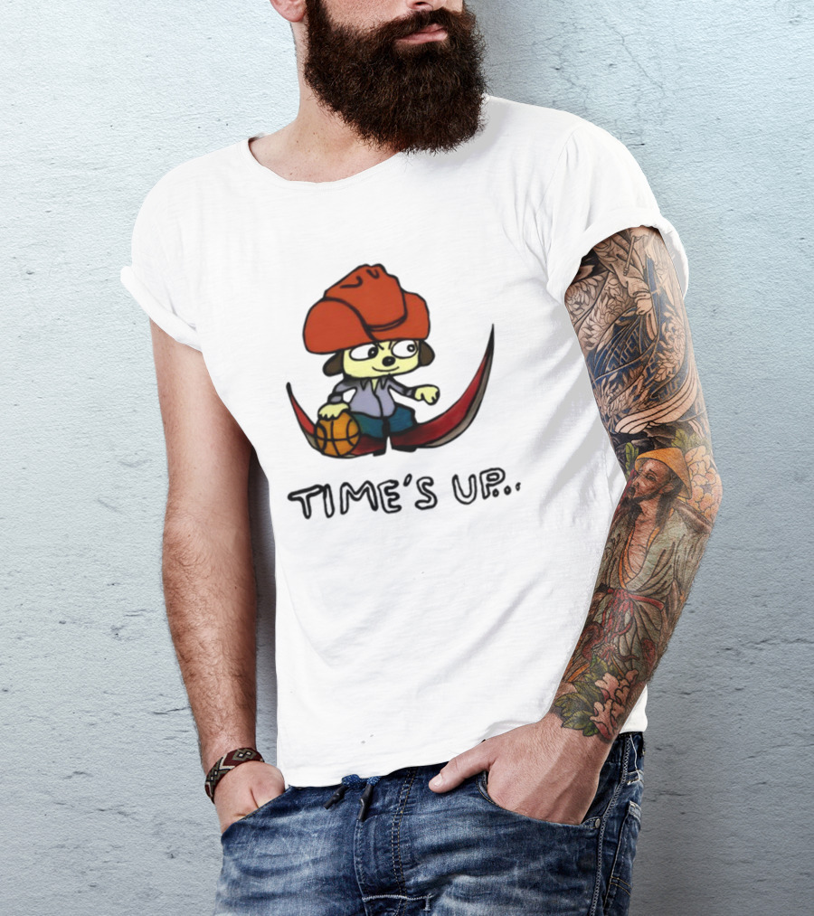 TIME'S UP Parappa The Rapper Basketball Swoosh T-Shirt