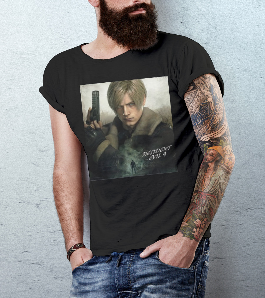 Resident Evil 4 Leon Kennedy Heroic Stance T-Shirt