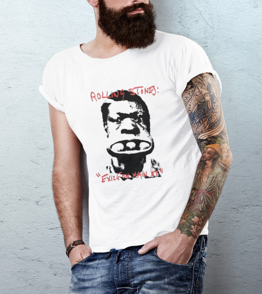 Rolling Stones Exile On Main St Sketch Face T-Shirt
