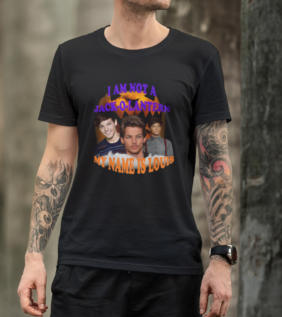 Sadstreet I Am Not A Jack-O-Lantern My Name Is Louis Pumpkin Faces T-Shirt