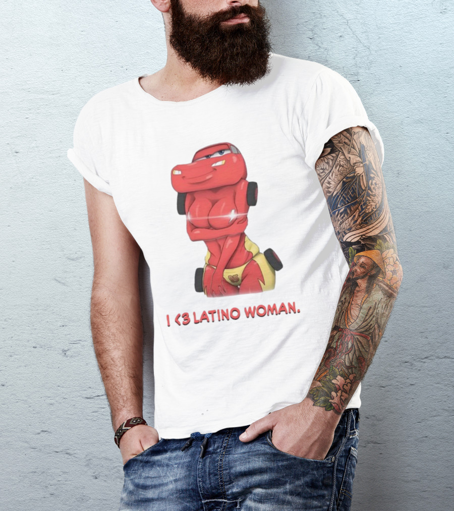 I Love Latino Woman Lightning McQueen T-Shirt