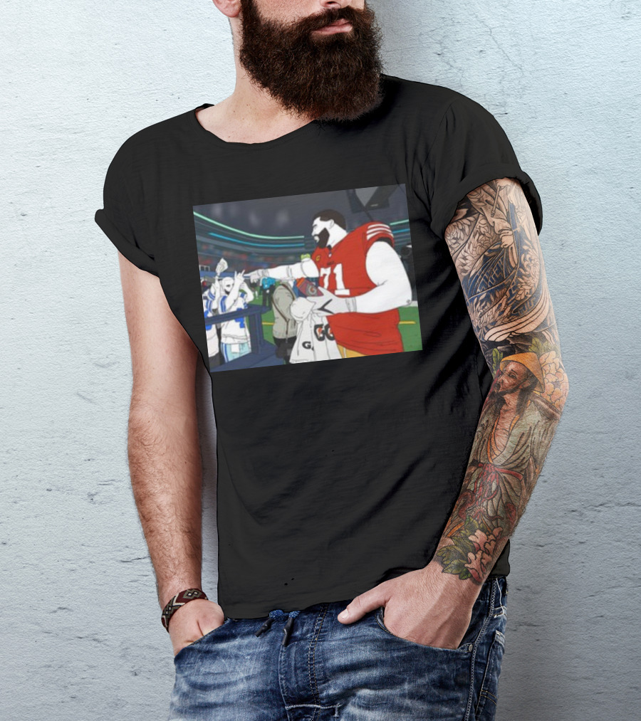 Rita Oak Trent Williams 71 Cowboys Meme Football Stadium Scene T-Shirt