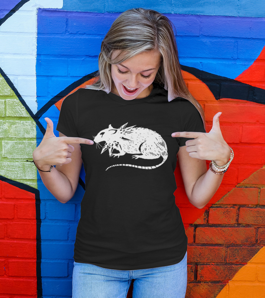 Metroalternative Punk Rat Spiked Mohawk T-Shirt