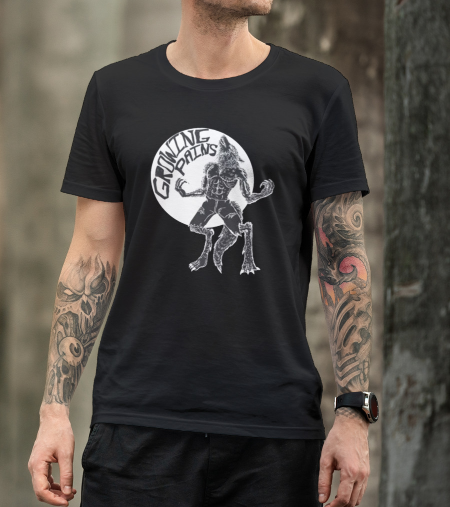 Oatmilklady Growing Pains Werewolf Transformation Full Moon T-Shirt