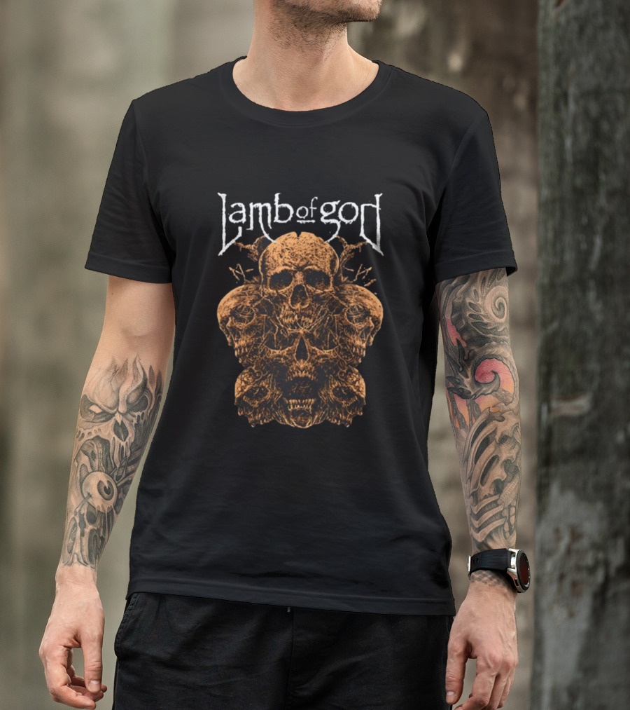 Lamb Of God Rooted Skull Halloween T-Shirt