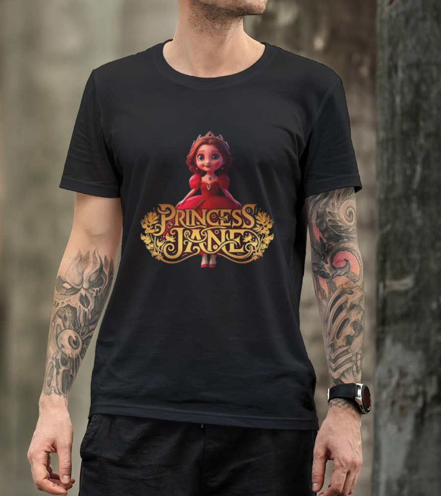 Princess Jane Regal Red Dress Charming Character T-Shirt