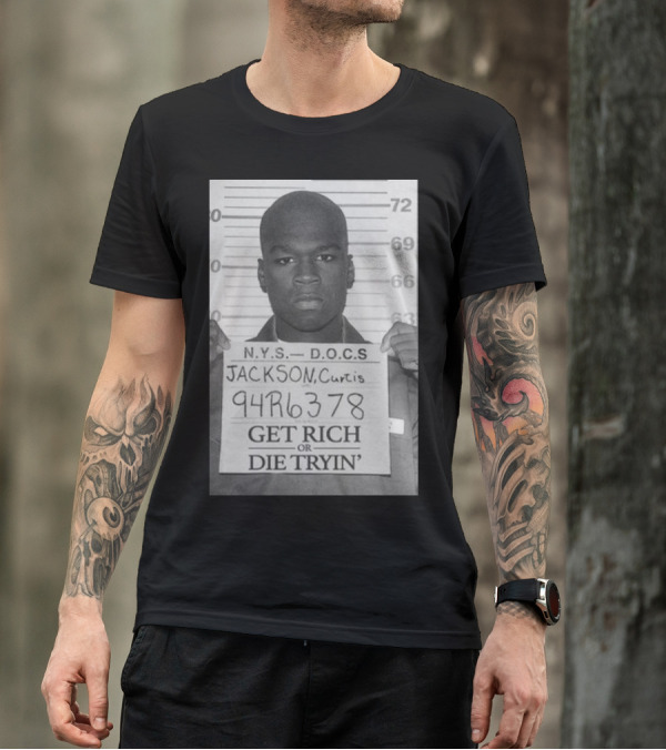 N.Y.S. D.O.C.S. 94R6378 Get Rich Or Die Tryin' Jackson Curtis T-Shirt