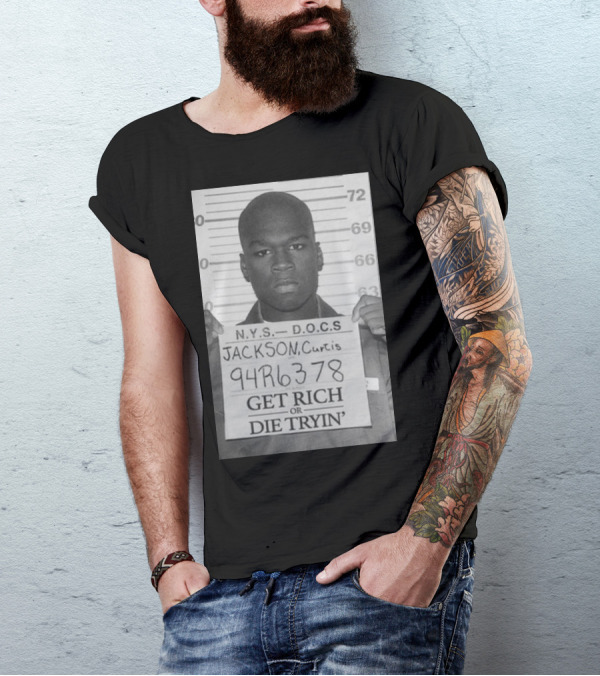 N.Y.S. D.O.C.S. 94R6378 Get Rich Or Die Tryin' Jackson Curtis T-Shirt