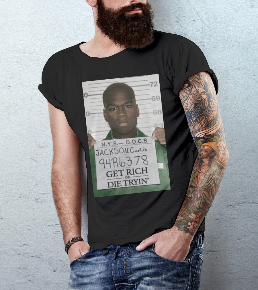 Curtis Jackson Get Rich Or Die Tryin' Mugshot 94R6378 T-Shirt