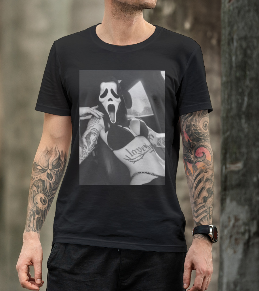 Paigeamaze Scream If U Need Me Lover Girl Mask Tattoo Body T-Shirt
