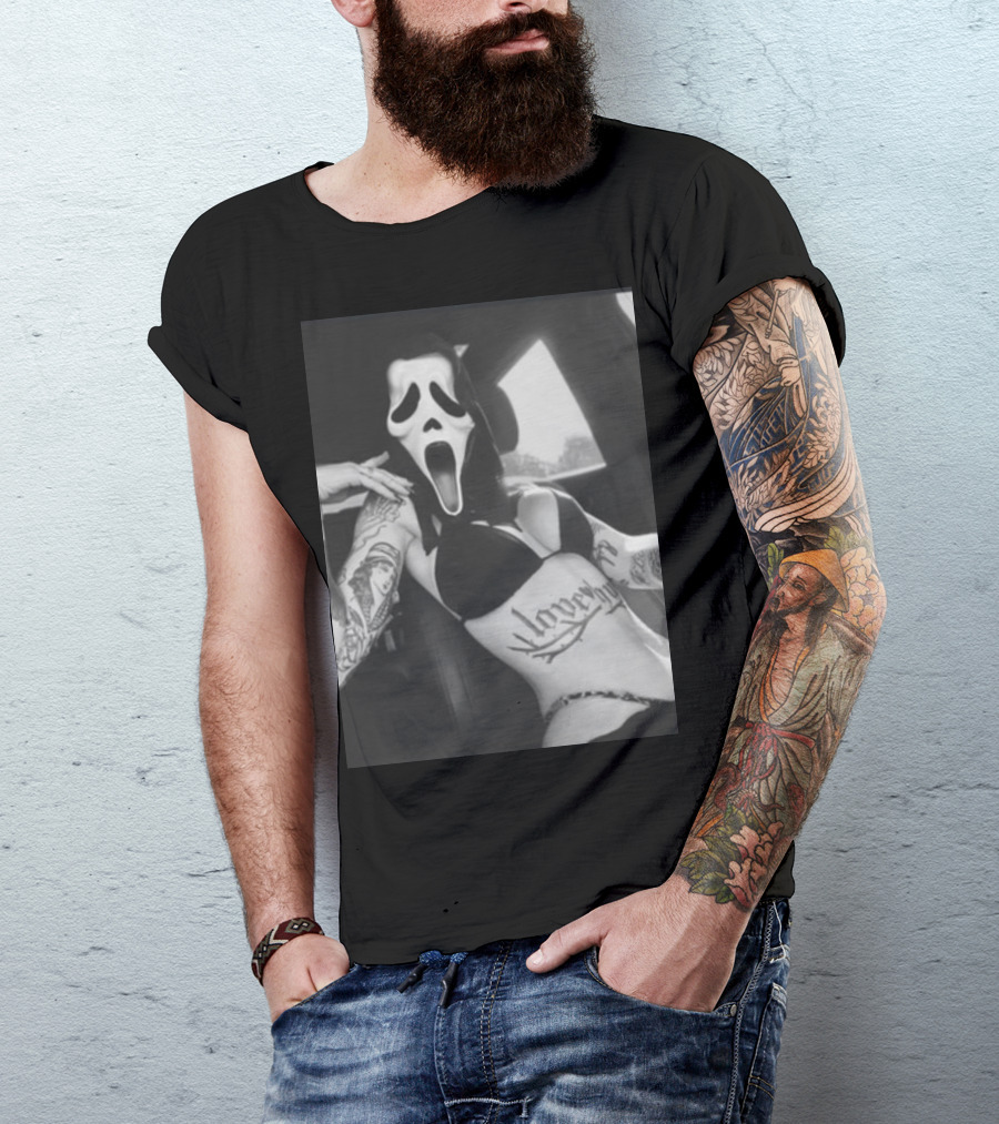 Paigeamaze Scream If U Need Me Lover Girl Mask Tattoo Body T-Shirt