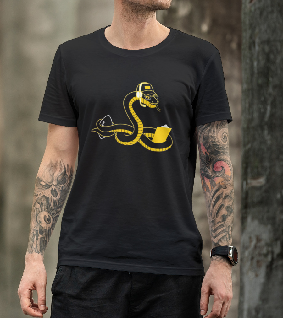 Boagh Constrictor Football Coach Snake With Helmet And Playbook T-Shirt