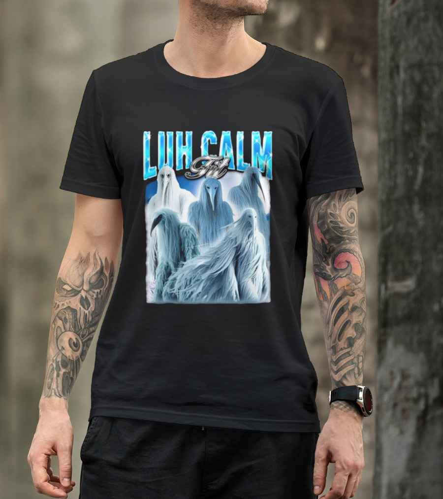 Notsafeforwear Luh Calm Fit Ice Phantom Figures T-Shirt