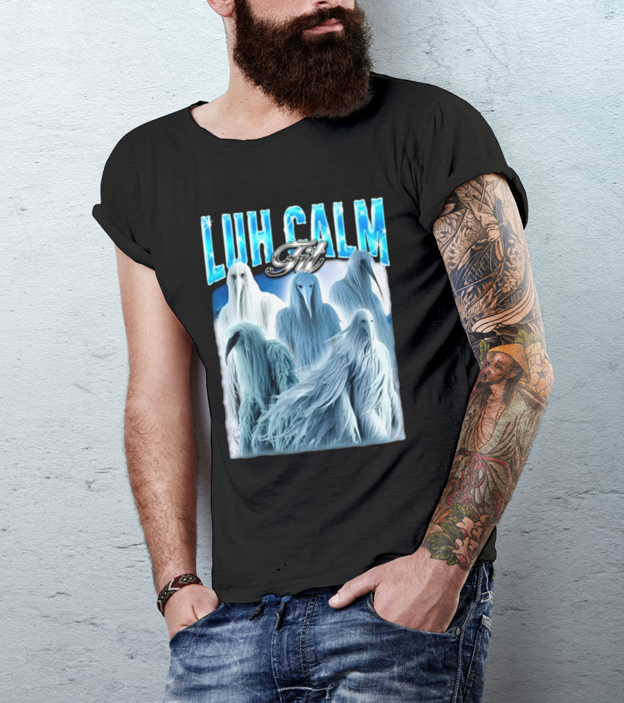 Notsafeforwear Luh Calm Fit Ice Phantom Figures T-Shirt